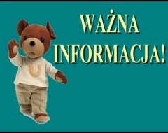 WAŻNA INFORMACJA